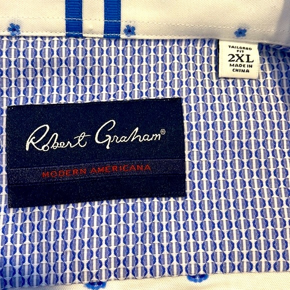 ROBERT GRAHAM ‘CABERTO’ TAILORED FIT FLORAL BUTTON-UP SHIRT - Picture 14 of 15